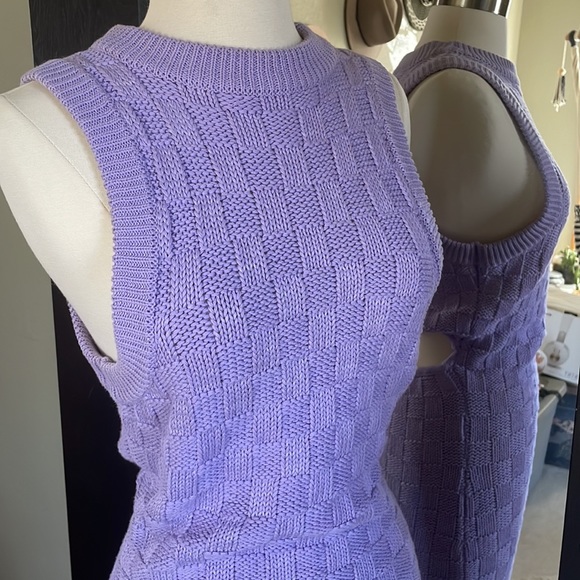 Rue Stiic Esther Knit Lavender Maxi Dress S - Picture 4 of 12